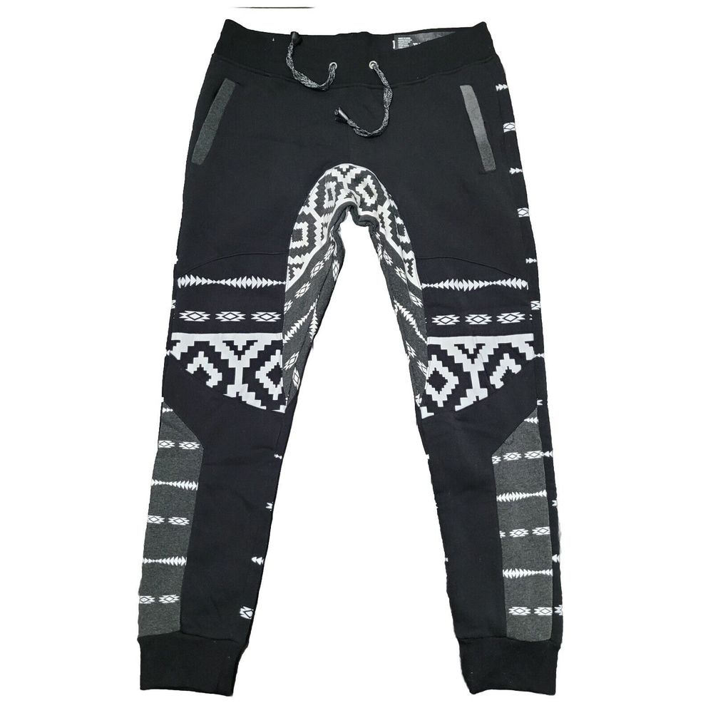 NWT Brooklyn Standard XXL 38Wx31L Adult Fleece Jogger Drawstring Black Slim Fit